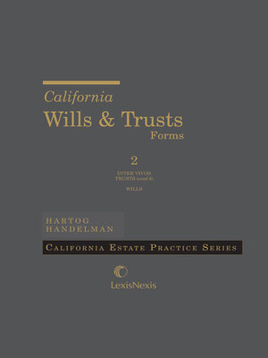 cover image of California Wills and Trusts